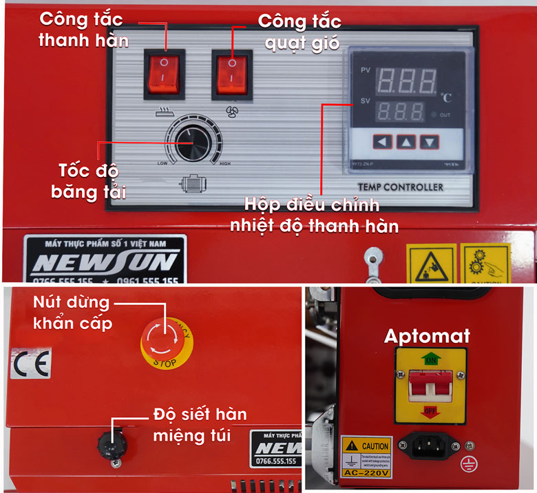 Bảng điều khiển hiện đại, dễ sử dụng