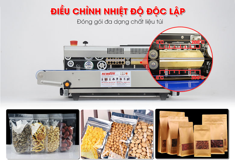 Điều chỉnh nhiệt độ thanh hàn trên và dưới độc lập