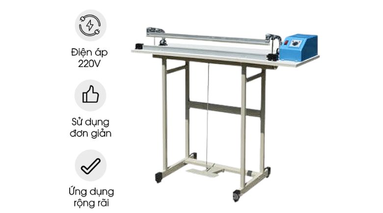 hướng dẫn sử dụng máy hàn miệng túi dập chân đơn giản