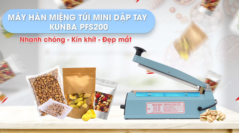 Cách sử dụng máy hàn miệng túi mini cầm tay Kunba PFS200