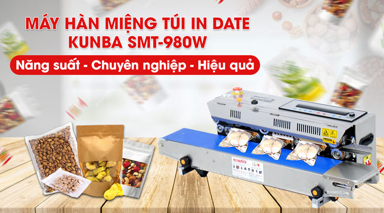 Máy hàn miệng túi lọc trà Kunba SMT- 980W( điện tử)