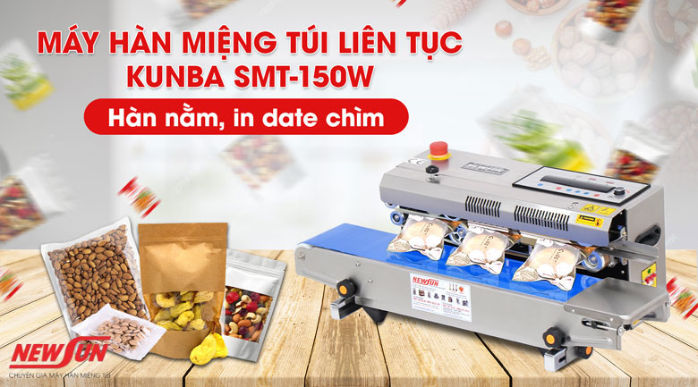 Máy ép miệng túi liên tục để bàn