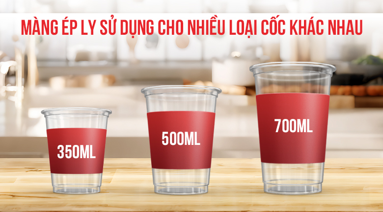 Cuộn màng ép ly logo Sử dụng được nhiều loại cốc