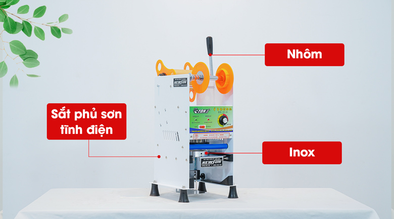 Máy dập cốc bán tự động ET-B9 Máy được làm bằng chất liệu tốt, có độ bền cao