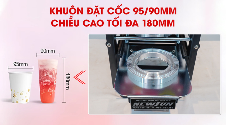 Máy dập cốc tự động ET-A1 Dập được nhiều loại cốc khác nhau