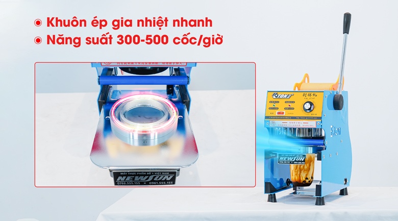 Máy dập cốc thủ công ET-D7 Có thể dập 500 cốc/giờ