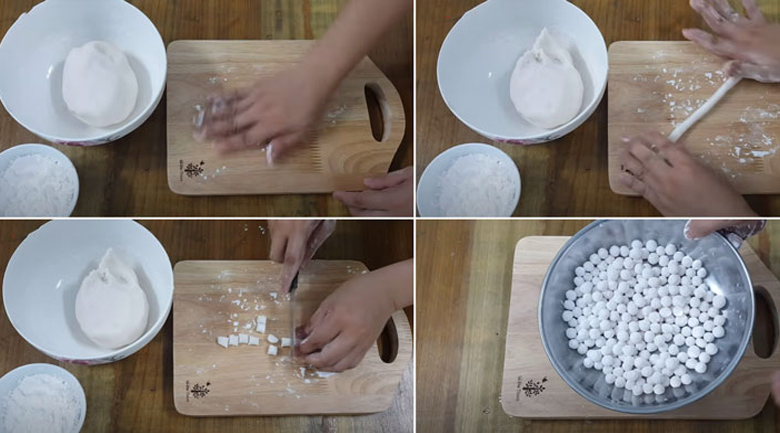 cách bảo quản trân châu nhân dừa, nguyên liệu