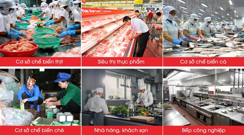 Máy hút chân không Kunba DZ500/2SA (2 buồng) Ứng dụng đa dạng