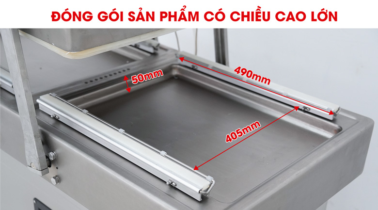 Máy hút chân không Kunba DZ500/2SA (2 buồng) Thanh hàn dài 49cm