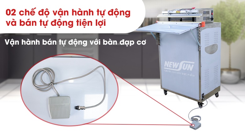 Máy hỗ trợ hai phương thức vận hành