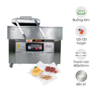 Máy ép chân không DZQ400-2SB Promax (2 buồng lõm 20cm)