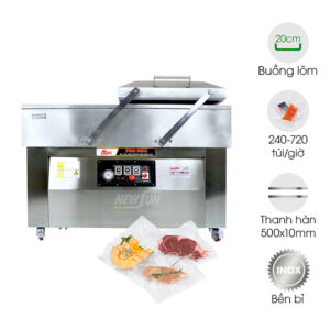 Máy ép chân không DZQ500-2SB Promax (2 buồng lõm 20cm)