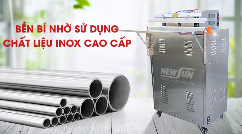 Khung máy bằng inox bền bỉ