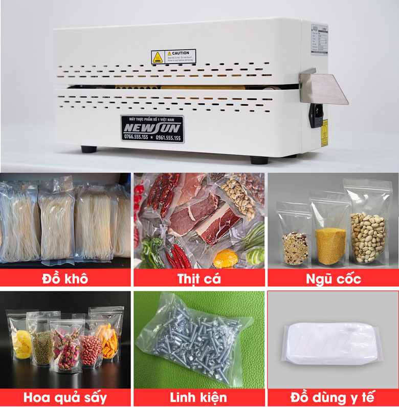 Máy đóng gói được nhiều loại nông sản 