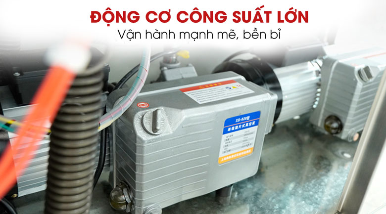 Động cơ công suất lớn, đáp ứng tốt nhu cầu đóng gói quy mô công nghiệp 