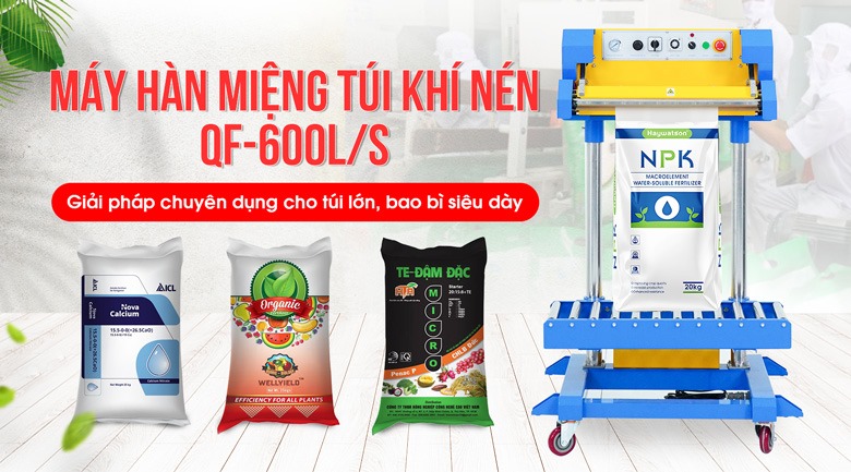 Máy hàn miệng túi khí nén QF-600L/S
