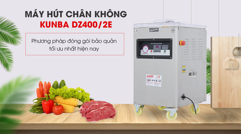 Máy ép chân không cao cấp Kunba DZ400/2E