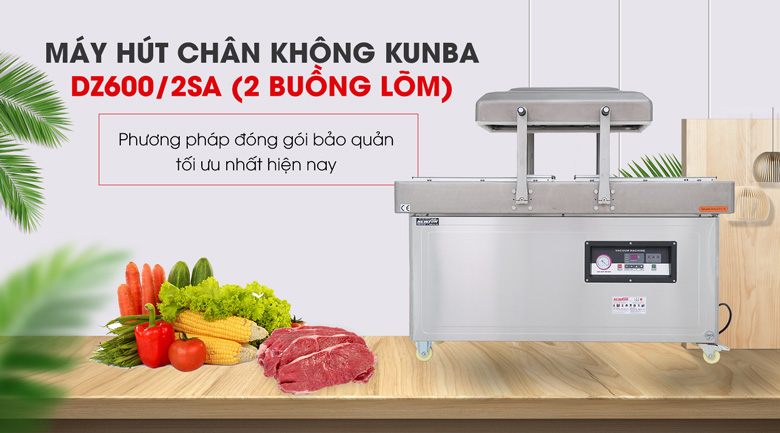 Máy hút chân không Kunba DZ600/2SA (2 buồng) Máy hút chân không Kunba DZ600/2SA (2 buồng)