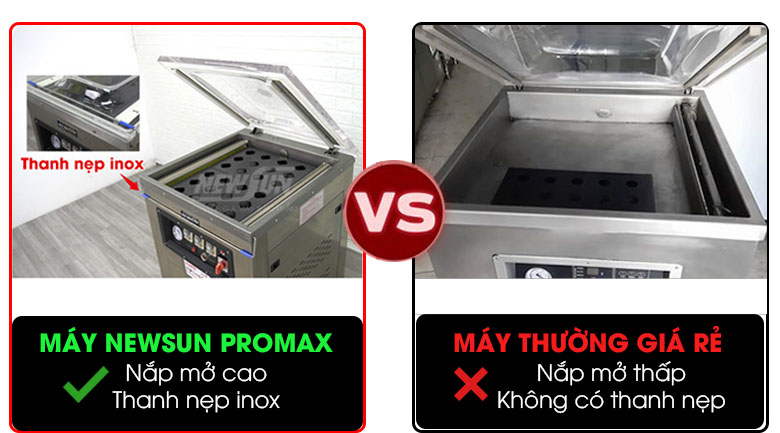 Nắp mica trong suốt – mở cao – thao tác cực thuận tiện