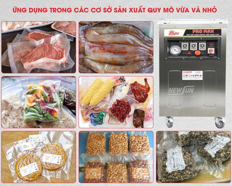 Ứng dụng rộng rãi trong đóng gói và bảo quản thực phẩm 