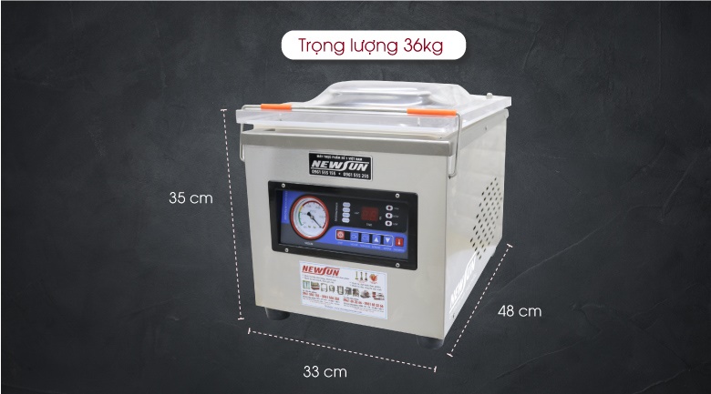 Máy ép chân không DZ260 Thiết kế hiện đại, nhỏ gọn, có thể đặt lên mặt bàn