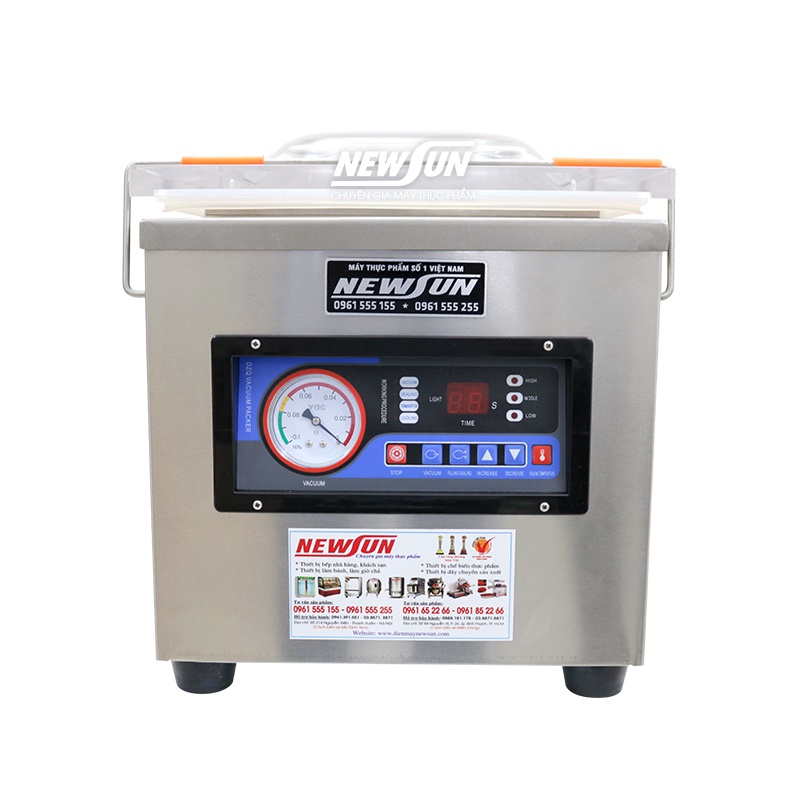 Máy ép chân không DZ260 Bảng điều khiển thông minh được nắp ngay trước thân máy