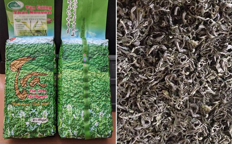 Máy ép chân không chè LD660 Hình ảnh thực tế sau khi hút