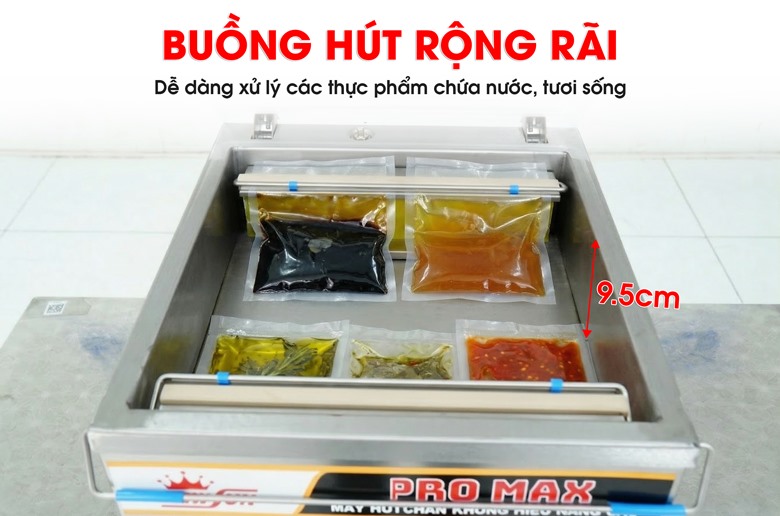 Máy ép chân không điện tử DZQ320 Thiết kế buồng hút rộng rãi, dễ dàng đóng gói