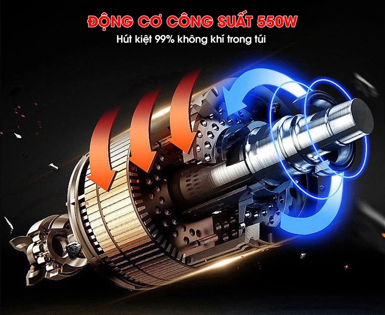 Máy ép chân không điện tử DZQ320 Công suất 550W – Hút mạnh, bảo quản tối ưu