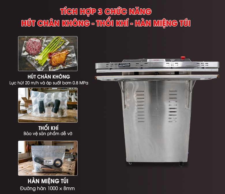 3 chức năng hút, thổi, hàn